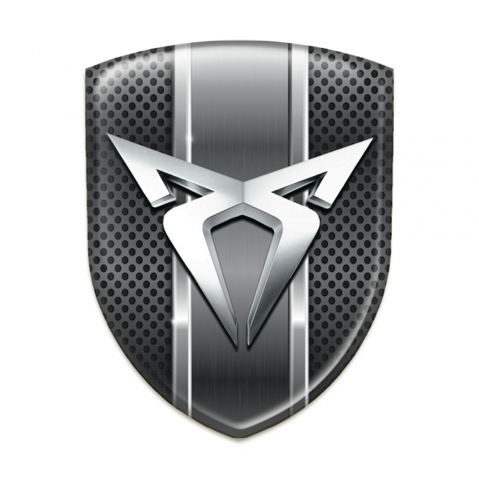 Seat Cupra Resin Sticker Dark Mesh with Metal Ribbon 