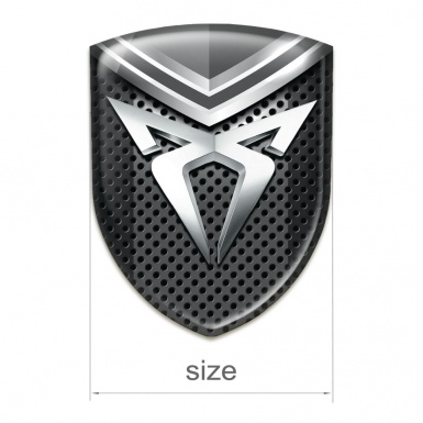 Seat Cupra Car Accessories Badge Perforated Base with Grey White Details 