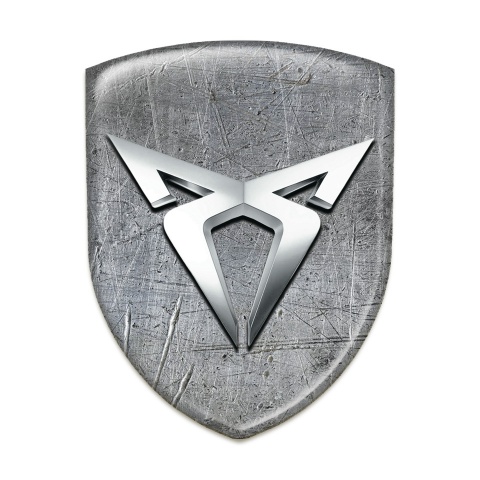 Seat Cupra Auto Emblem Stone Design Silver Logo 