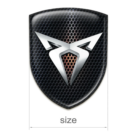Seat Cupra Auto Emblem Perforated Warp with Logo Shadow