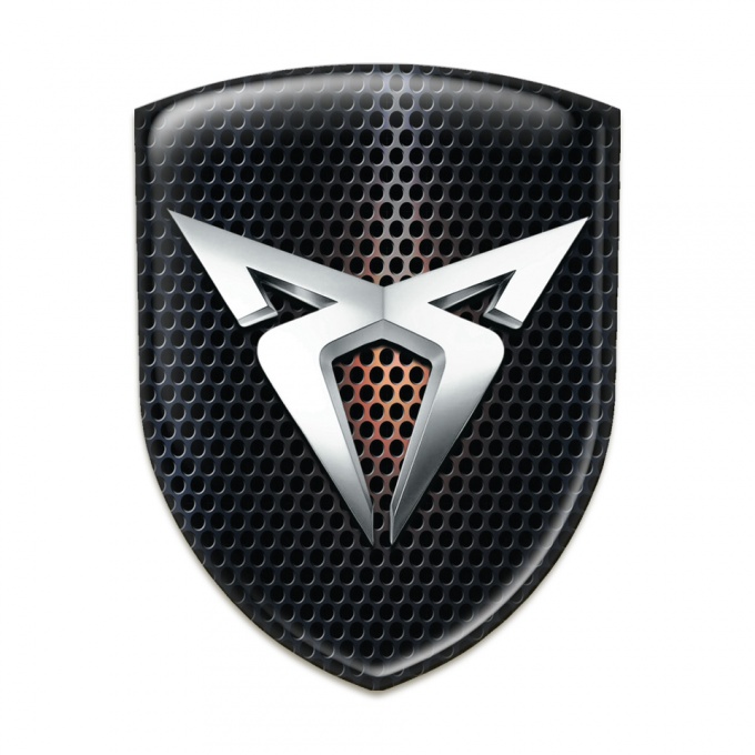 Seat Cupra Auto Emblem Perforated Warp with Logo Shadow