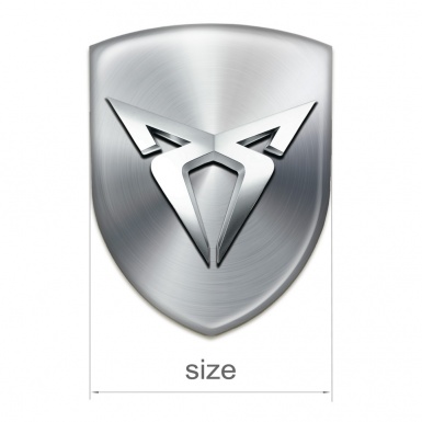 Seat Cupra Premium Quality Emblem Badge Logo Silver Edition 
