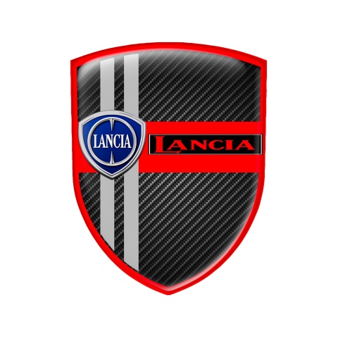 Lancia Silicone Emblem Carbon Red Line Edition