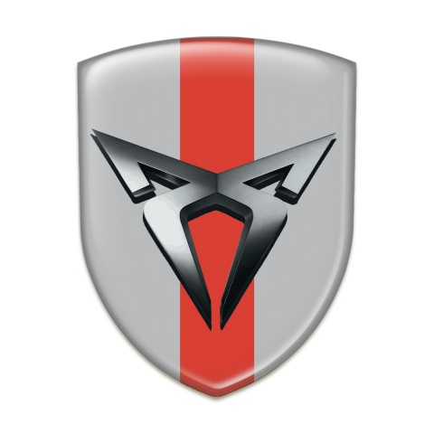 Seat Cupra Emblem Interior Gray with Red Tape Base Craphite Logo 