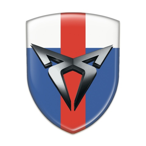 Seat Cupra Car Interior Badge Blue White with Red Tape Base 