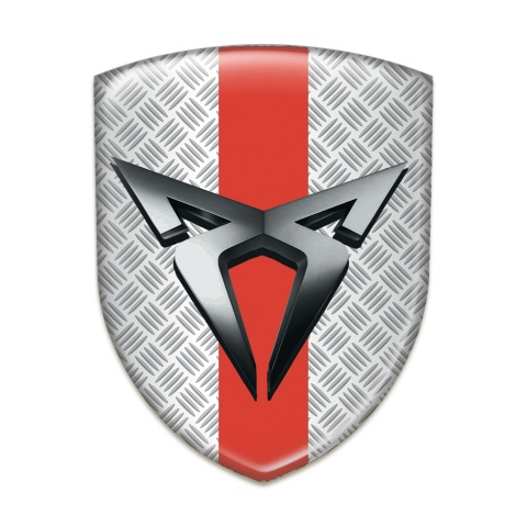 Seat Cupra Silicone Badge Grid Effect Red Tape