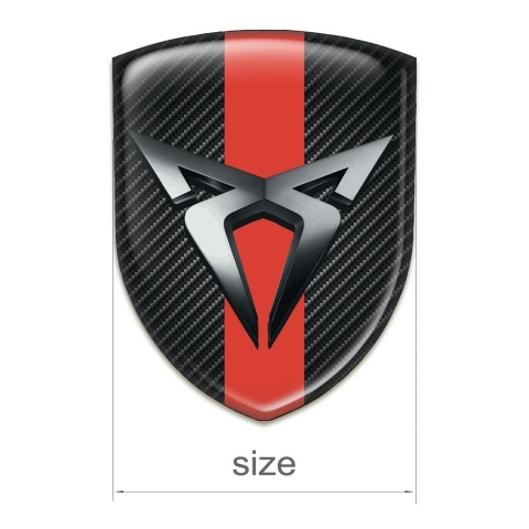 Seat Cupra Silicone Shield Dark Carbon red Tape