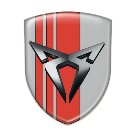Seat Cupra Silicone Emblem Gray Base Red bands 