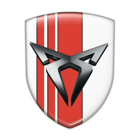 Seat Cupra Emblem Interior White with Red Bands 