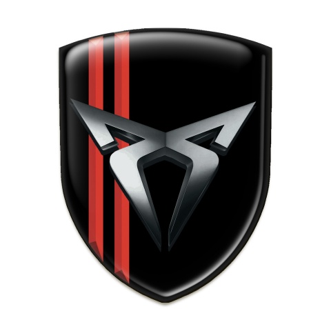 Seat Cupra Silicone Shield Black with Red Streaks