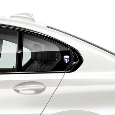Seat Cupra Emblem Exterior Blue White with White Bar Design 