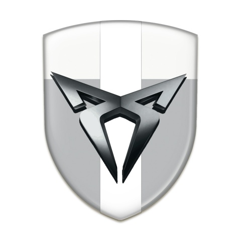 Seat Cupra Emblem Interior Gray White with White Bar Design 