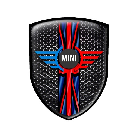 Mini Cooper Silicone Emblem Simple Logo UK Flag Steel
