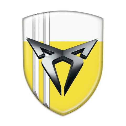 Seat Cupra Emblem Interior Yellow White with White Lines Style 