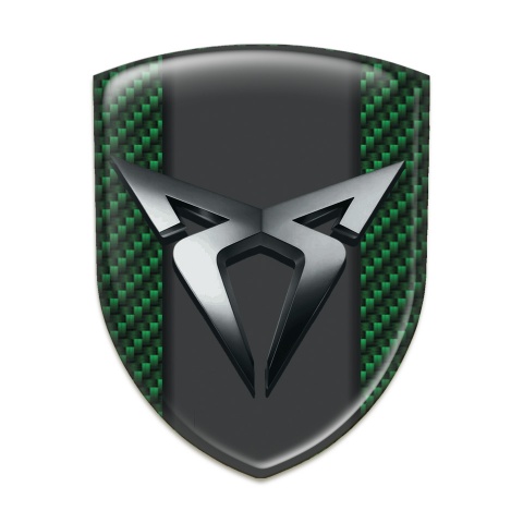 Seat Cupra Silicone Badge High End Green Carbon Design 