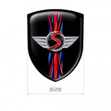 Mini Cooper S Line Silicone Emblem Simple Logo UK Flag