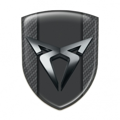 Seat Cupra Emblem Badge Logo Premium Quality Classic carbon Design 