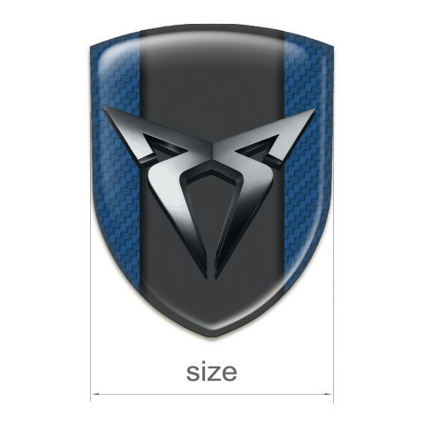 Seat Cupra Tuning Emblem Racing Edition Navy Blue Carbon 