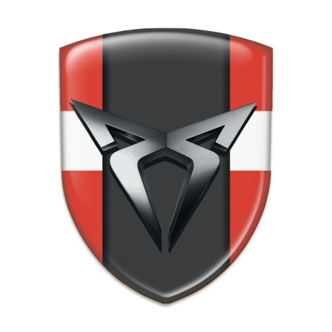 Seat Cupra Resin Sticker Red With White Tape Model 