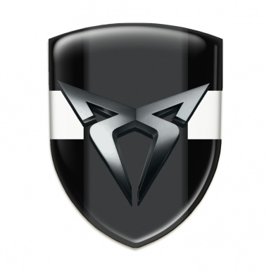 Seat Cupra Emblem Exterior Black with White Tape model 