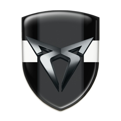 Seat Cupra Emblem Exterior Black with White Tape model 