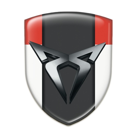 Seat Cupra Silicone Badge White Red Model 