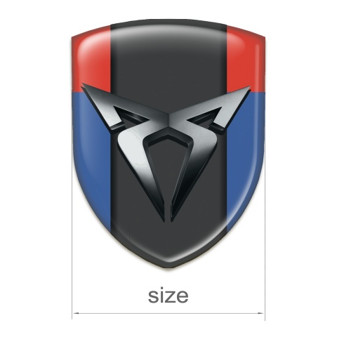 Seat Cupra Auto Emblem Blue Red Model 