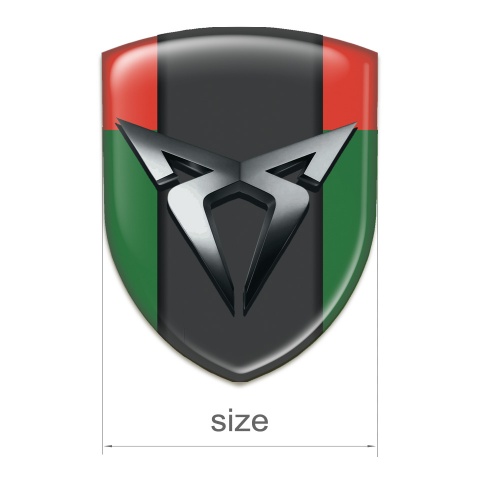 Seat Cupra Emblem Badge Logo Green Red model 