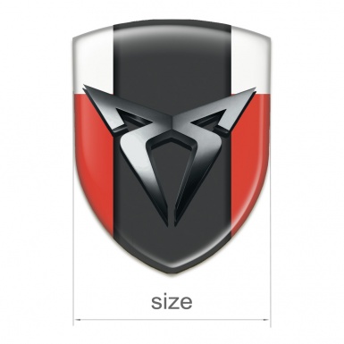 Seat Cupra Tuning Emblem Red White Style 