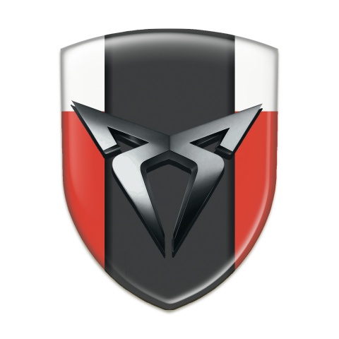 Seat Cupra Tuning Emblem Red White Style 
