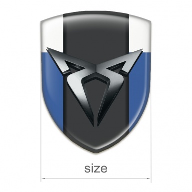 Seat Cupra Self Adhesive Emblem Logo Blue White Style 