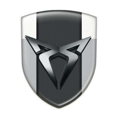 Seat Cupra Silicone Emblem Gray White Style 