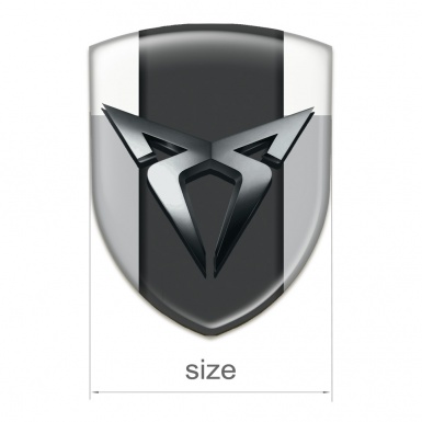 Seat Cupra Silicone Emblem Gray White Style 
