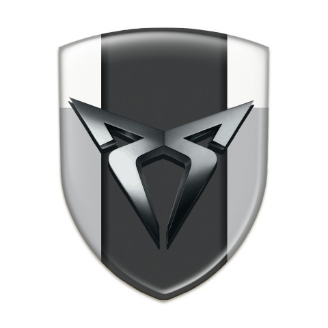 Seat Cupra Silicone Emblem Gray White Style 