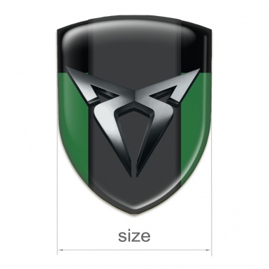 Seat Cupra Resin Sticker Green Black Style 