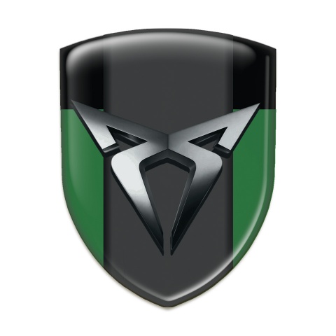 Seat Cupra Resin Sticker Green Black Style 
