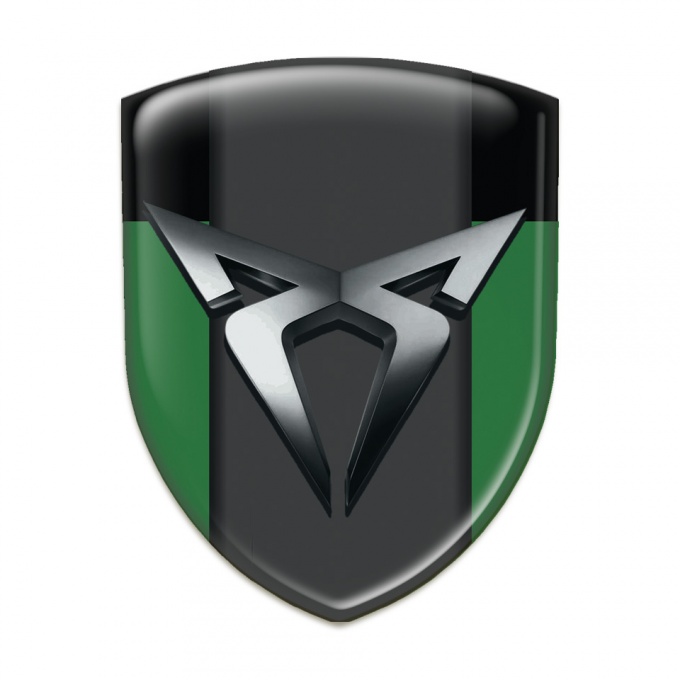 Seat Cupra Resin Sticker Green Black Style 