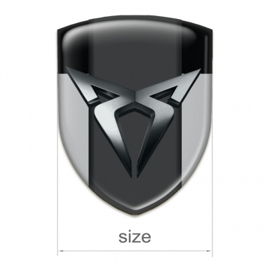 Seat Cupra Car Accessories Badge Gray Black Edition 