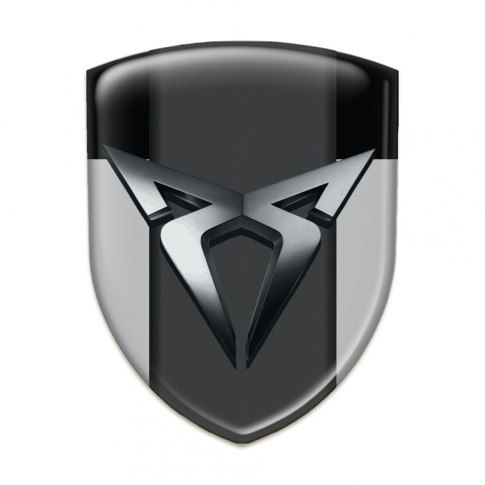Seat Cupra Car Accessories Badge Gray Black Edition 