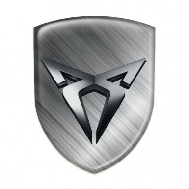 Seat Cupra Logo Emblem Brushed Metal Effect 