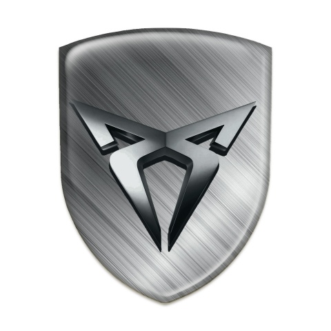 Seat Cupra Logo Emblem Brushed Metal Effect 