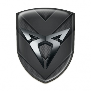Seat Cupra Tuning Emblem Dark V Shape Details Version 