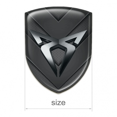 Seat Cupra Tuning Emblem Dark V Shape Details Version 