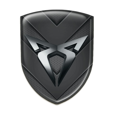 Seat Cupra Tuning Emblem Dark V Shape Details Version 