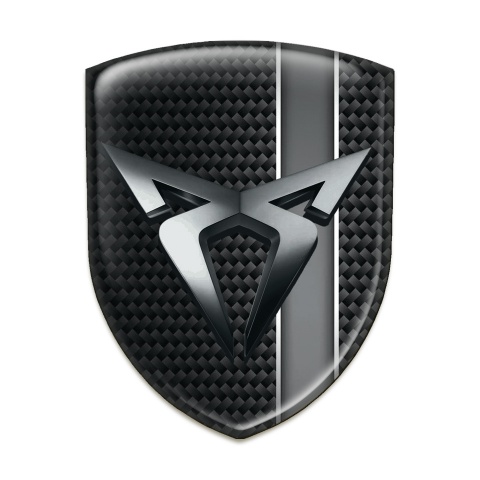 Seat Cupra Silicone Emblem dark Base with Gray Ribbon Version 