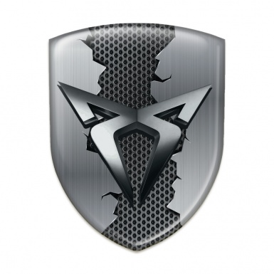 Seat Cupra Emblem Exterior Torn Metal Effect 