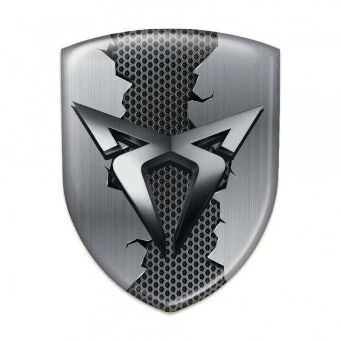 Seat Cupra Emblem Exterior Torn Metal Effect 