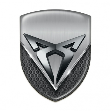 Seat Cupra Self Adhesive Emblem Logo Aluminum effect 