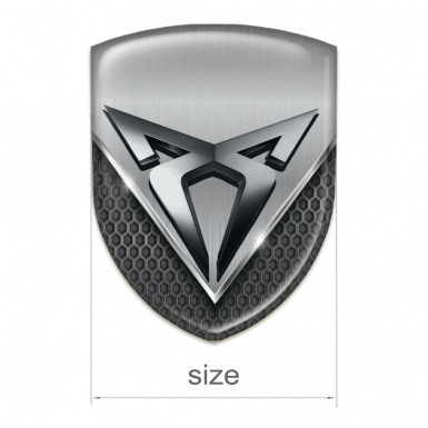 Seat Cupra Self Adhesive Emblem Logo Aluminum effect 