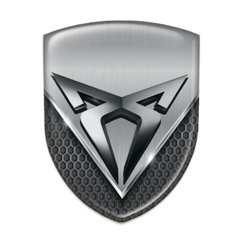 Seat Cupra Self Adhesive Emblem Logo Aluminum effect 